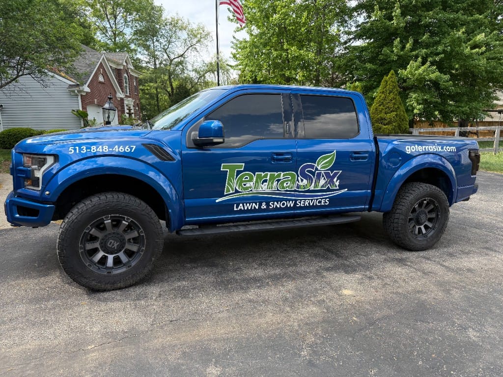 TerraSix lawn and snow services branded truck – Batavia Ohio area